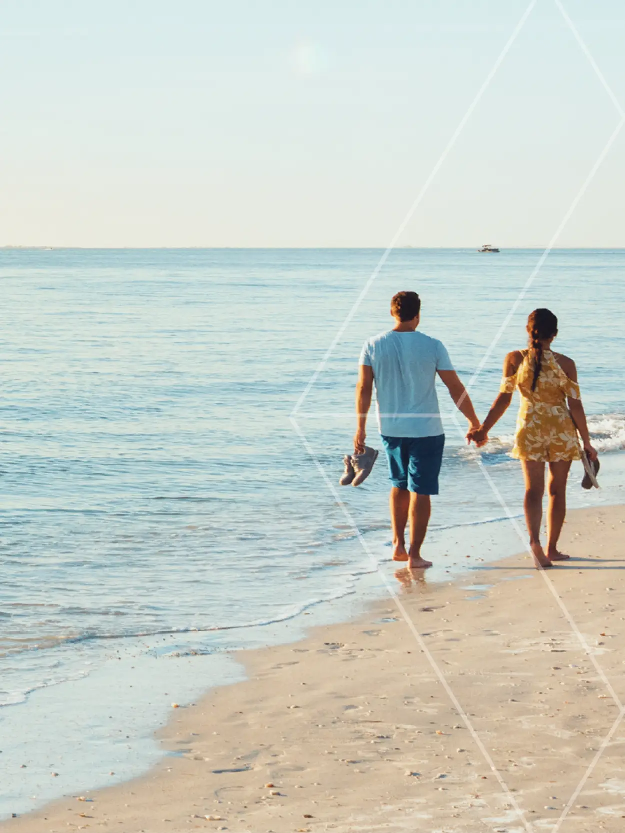 Florida Domicile Established Couple on Beach